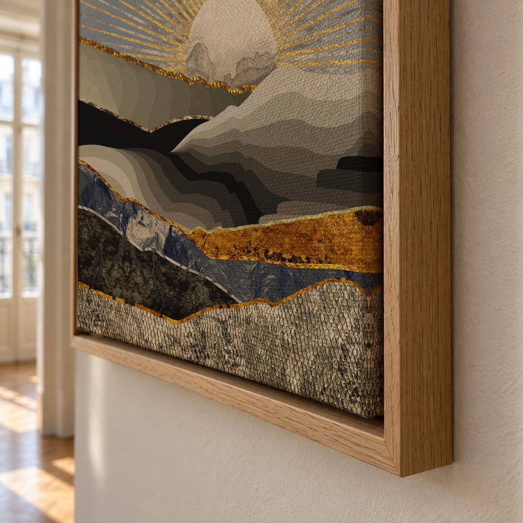 Morning Sun - Framed canvas detail