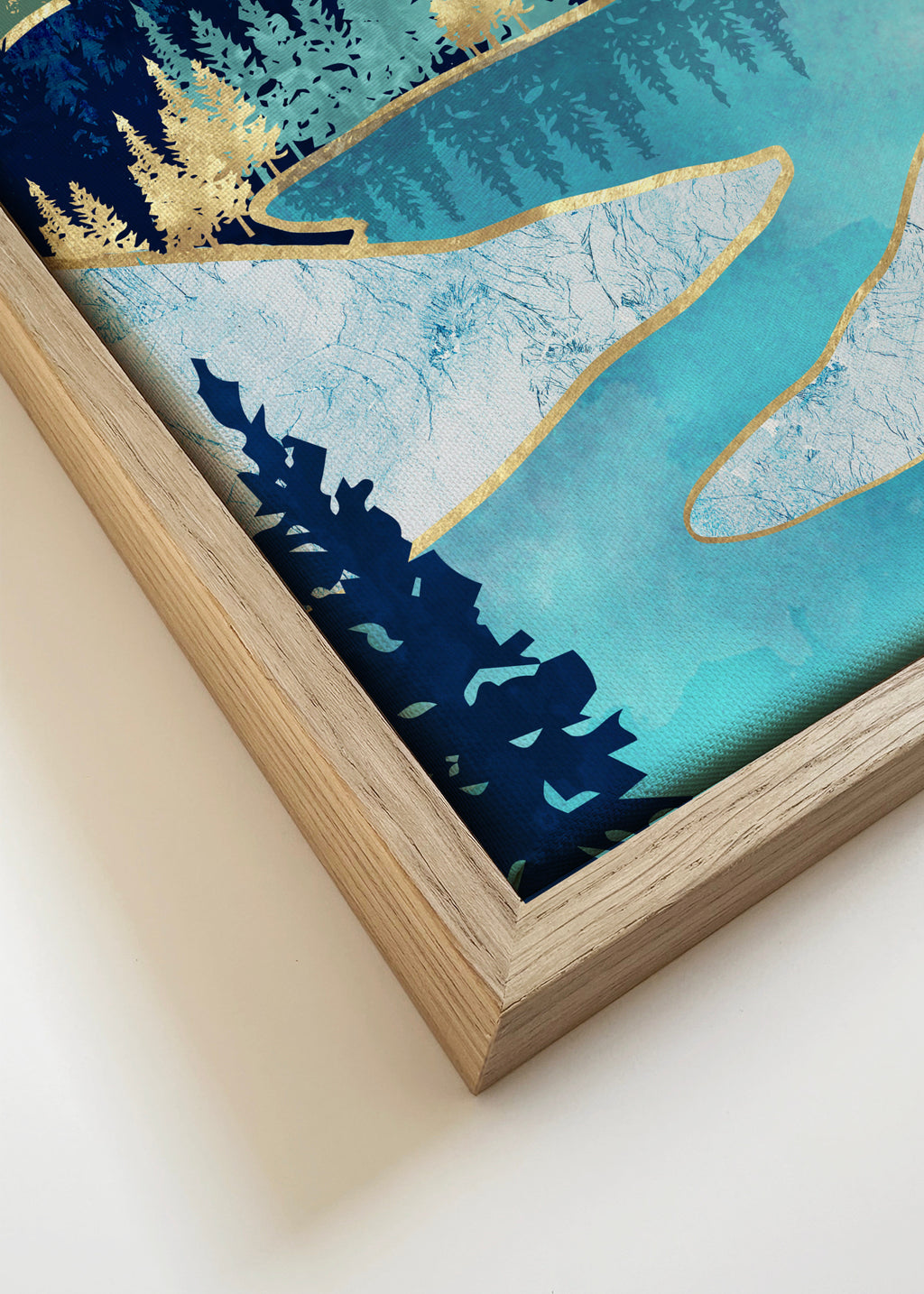 Morning Stars - Framed canvas detail