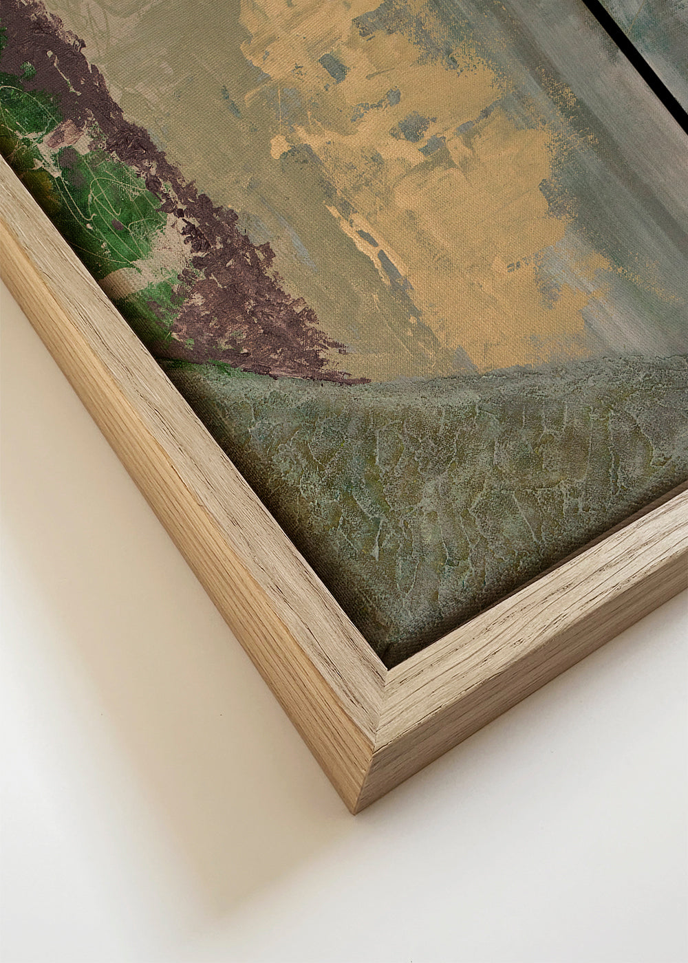 Abstract kunstwerk met lucht en heuvels