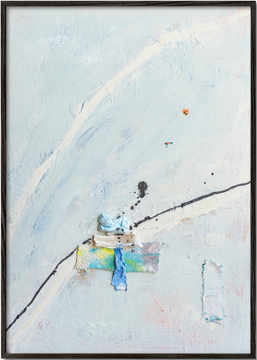 Abstract kunstwerk met luchtige textuurbeweging