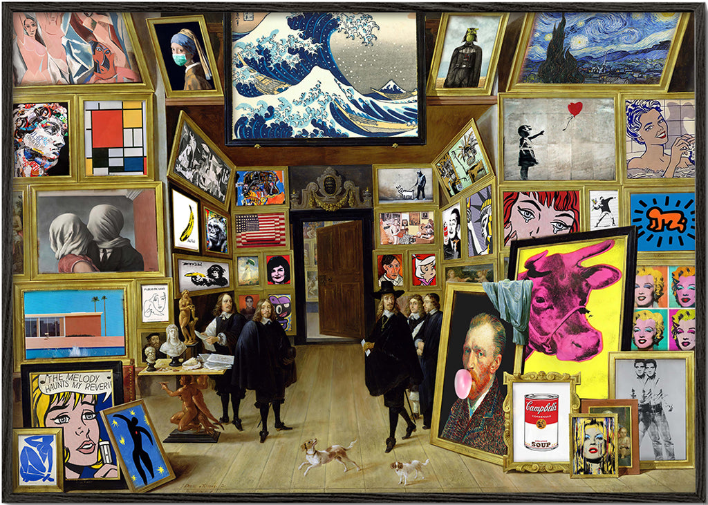 Collage van galerij-iconen