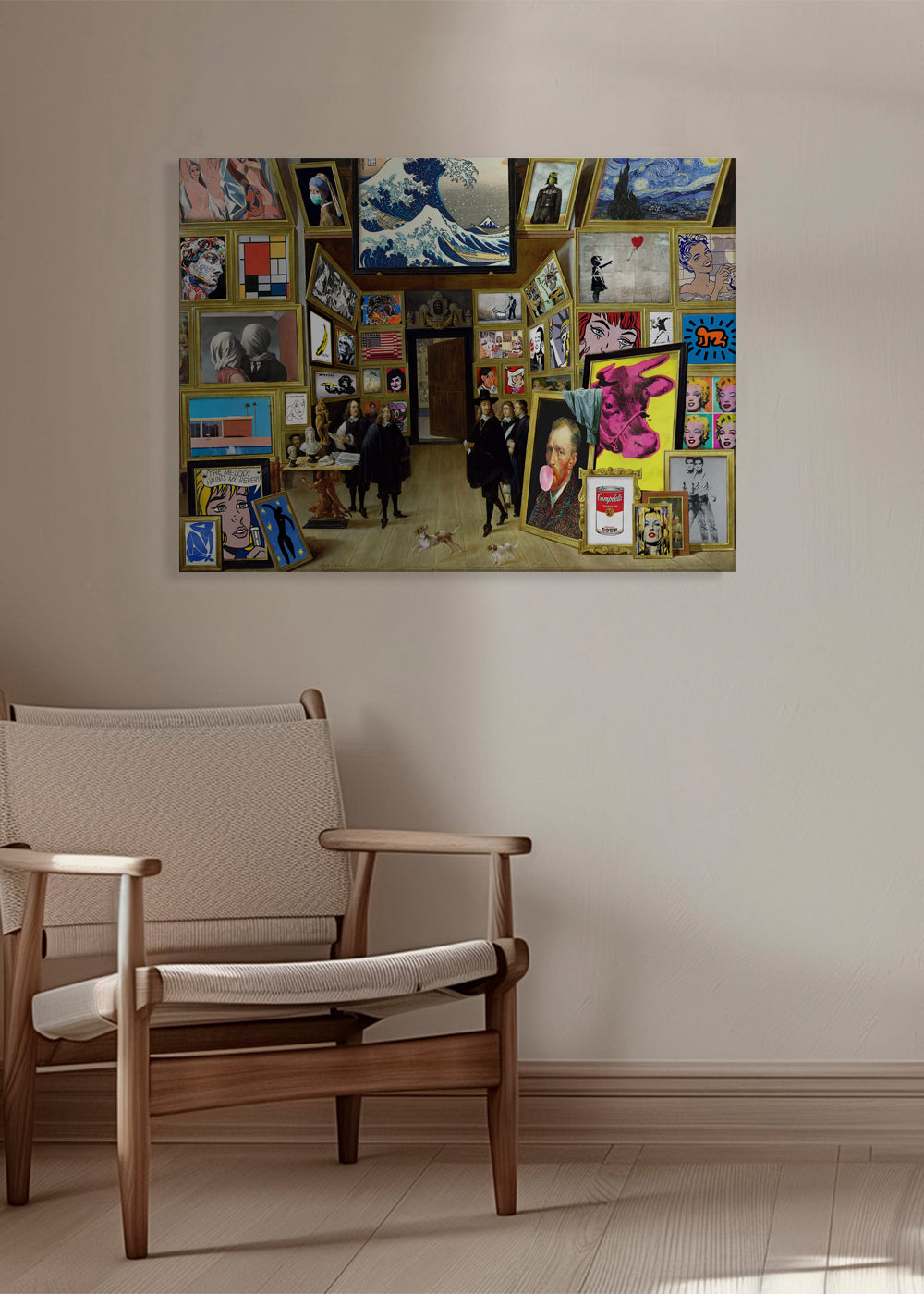 Collage van galerij-iconen