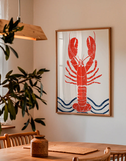 Keuken kunst: rode kreeft print – Product1