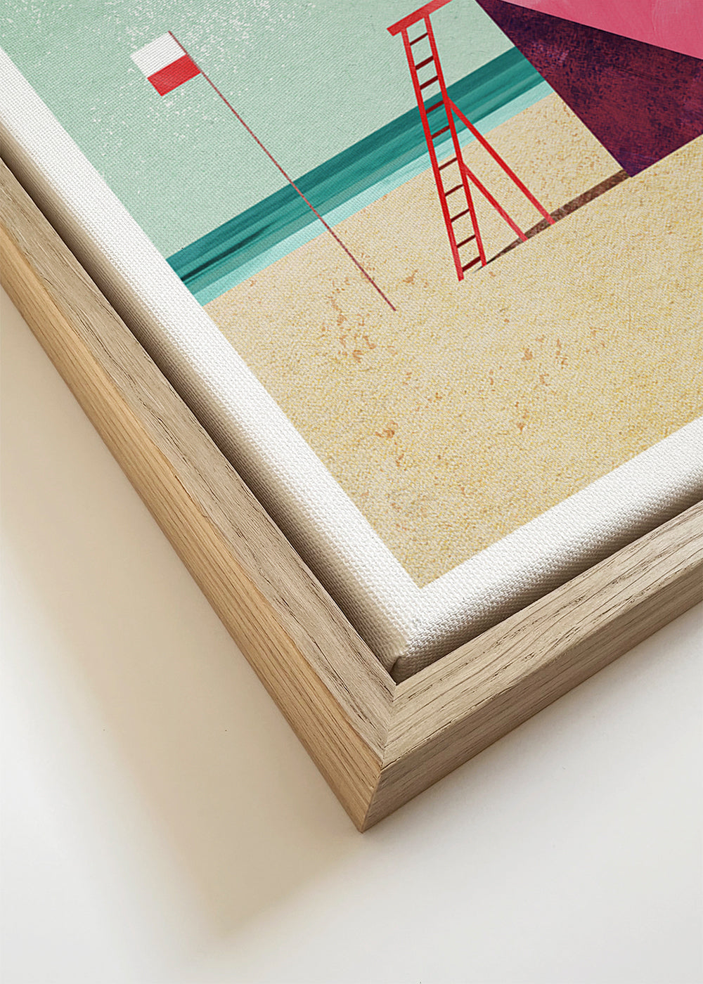 Surfhut illustratie in pasteltinten