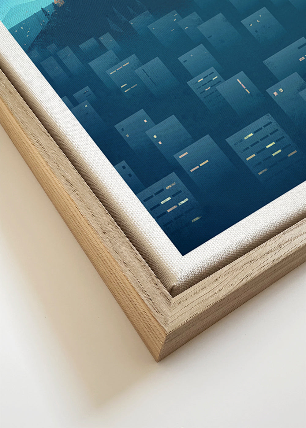 Reisposter: Athene illustratie nacht