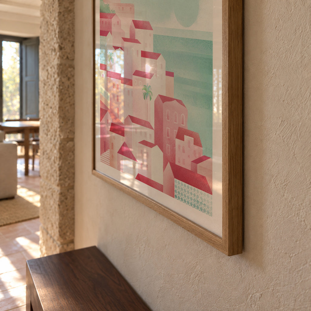 Lisbon - Framed poster detail