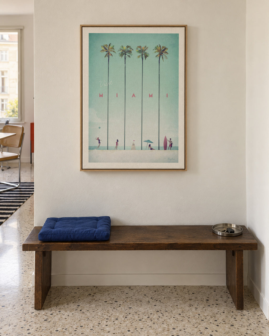 Miami - Framed canvas in an interior