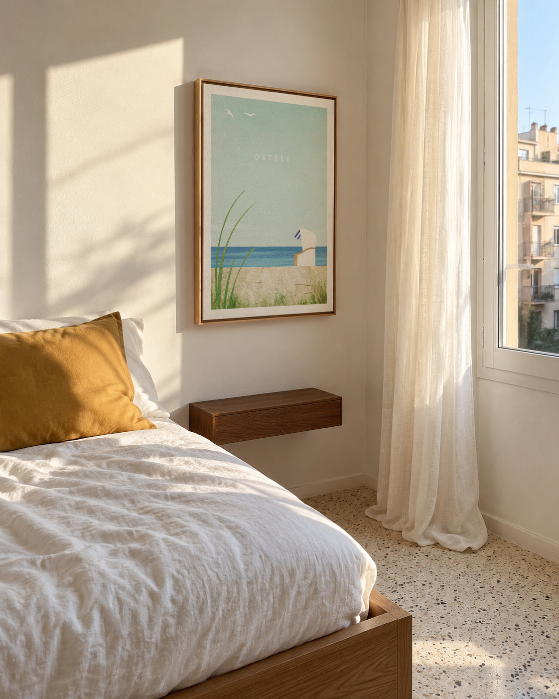 Ostsee - Framed canvas in an interior