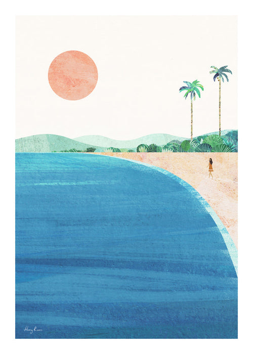 Landschap kunst strand minimal
