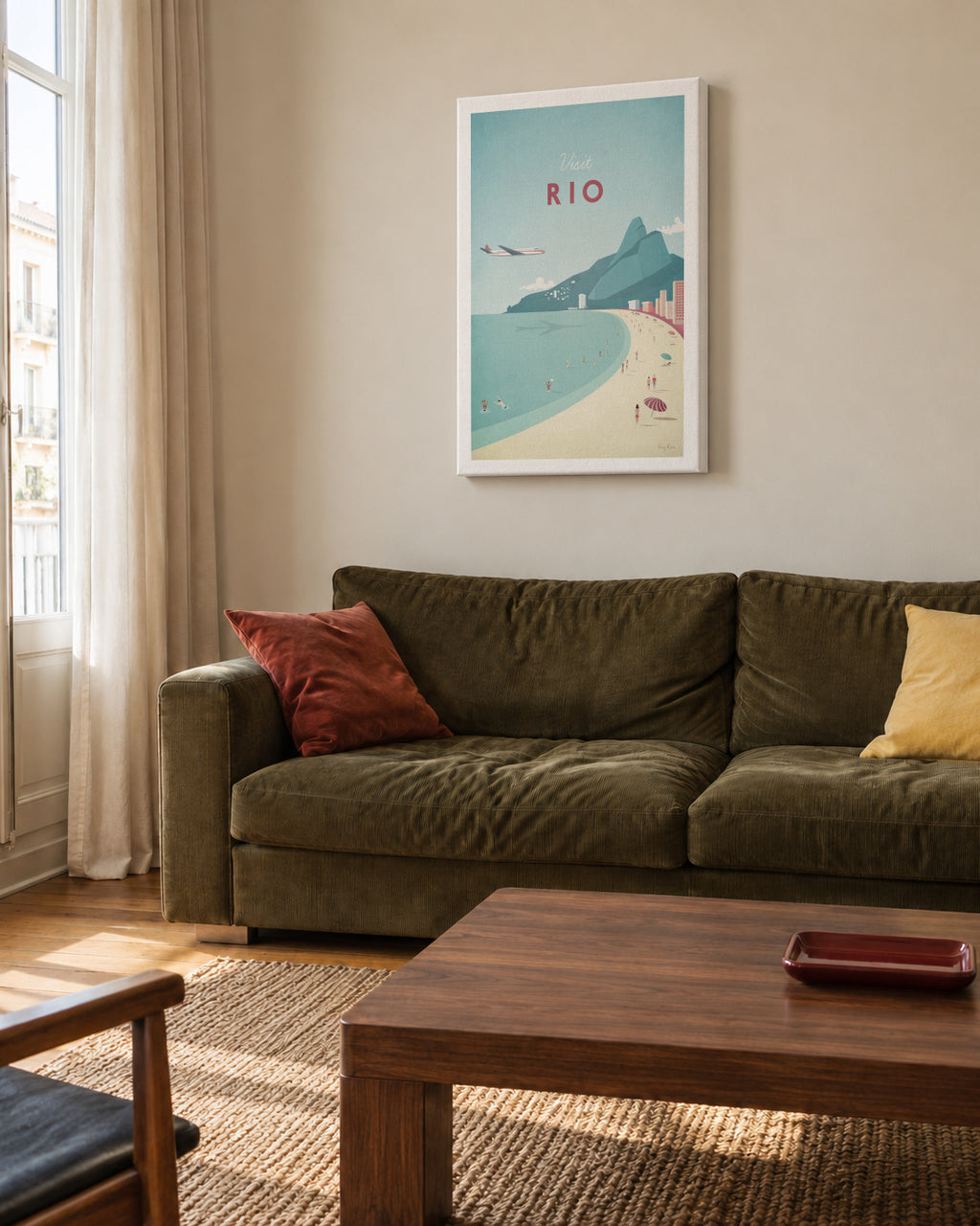 Rio - Unframed canvas in an interior