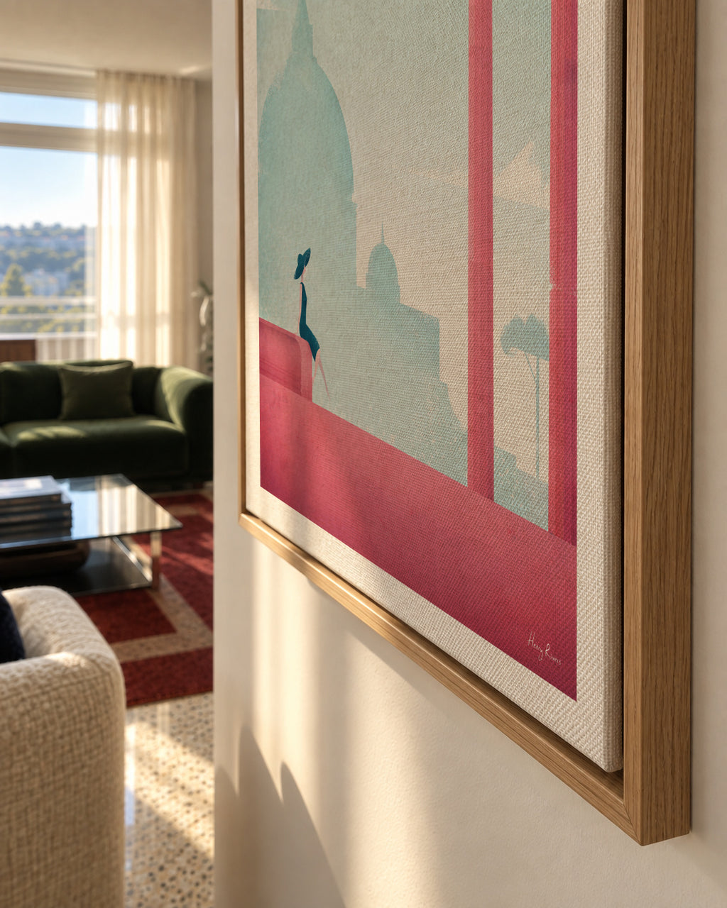 Rome - Framed canvas detail