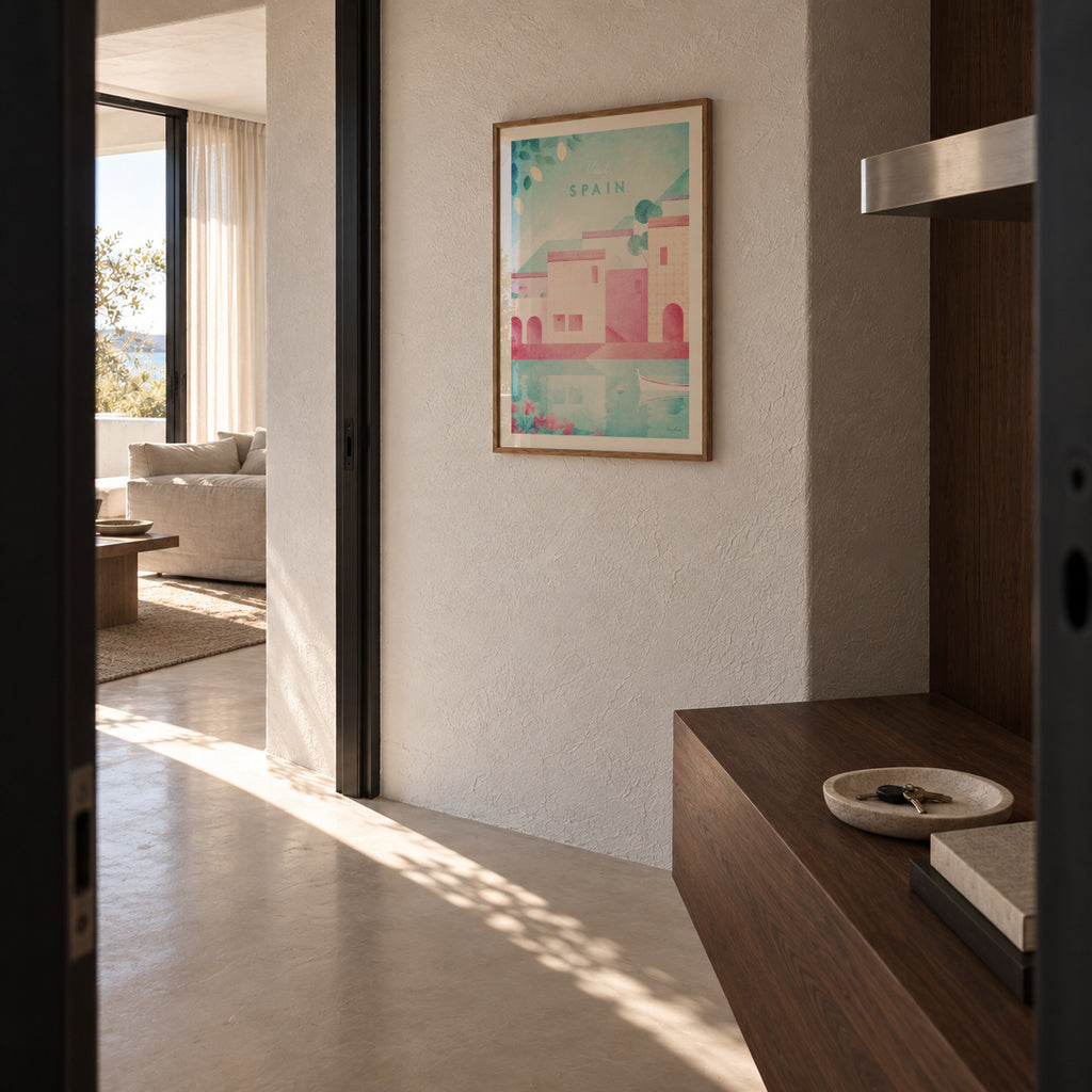 Spain - Framed poster in an interior
