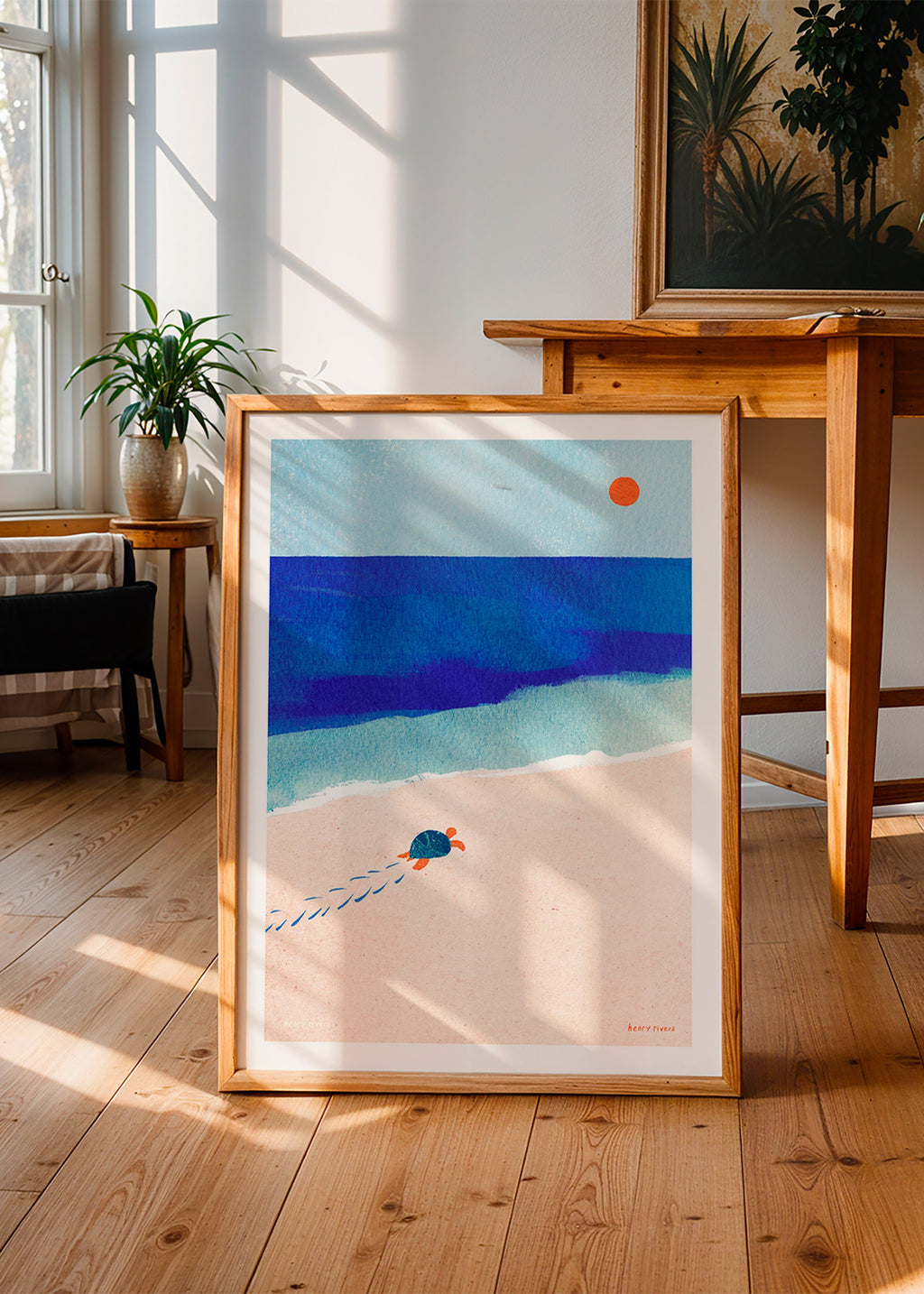 Schildkröten-Illustration am Meer – Product3