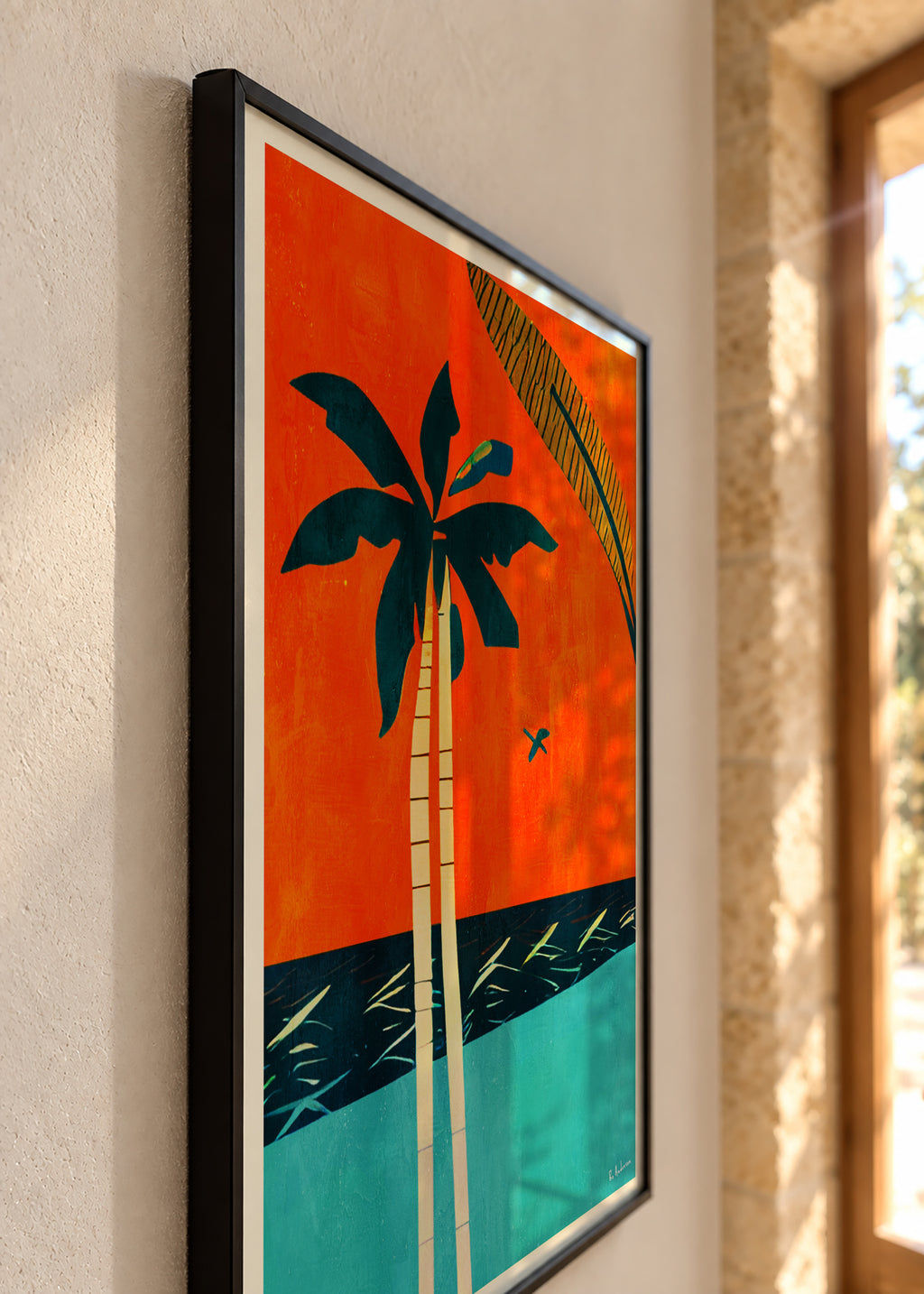 Barbados Sunset - Framed poster detail