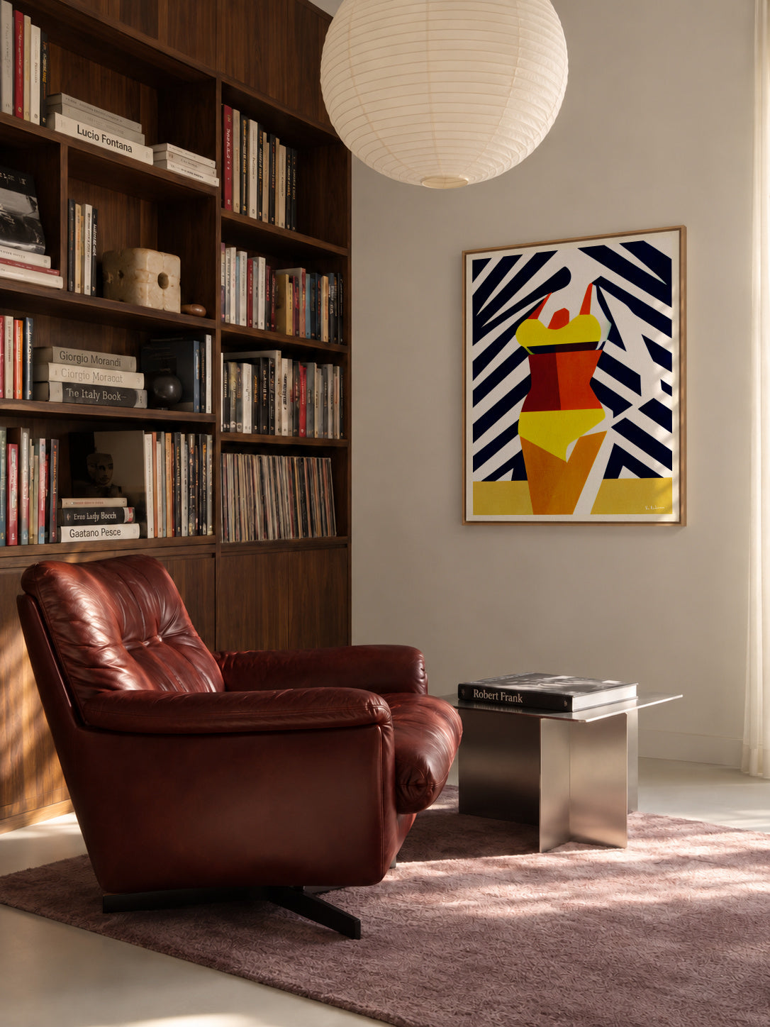 Bikini Sunshine Days - Framed canvas in an interior