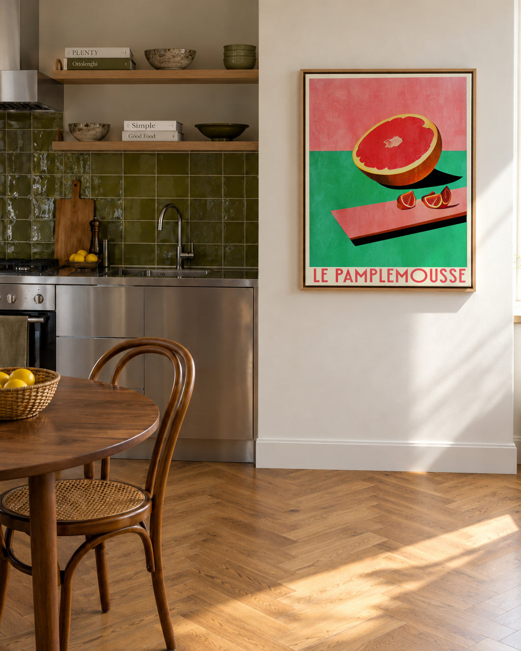 Le Pamlemousse - Framed canvas in an interior
