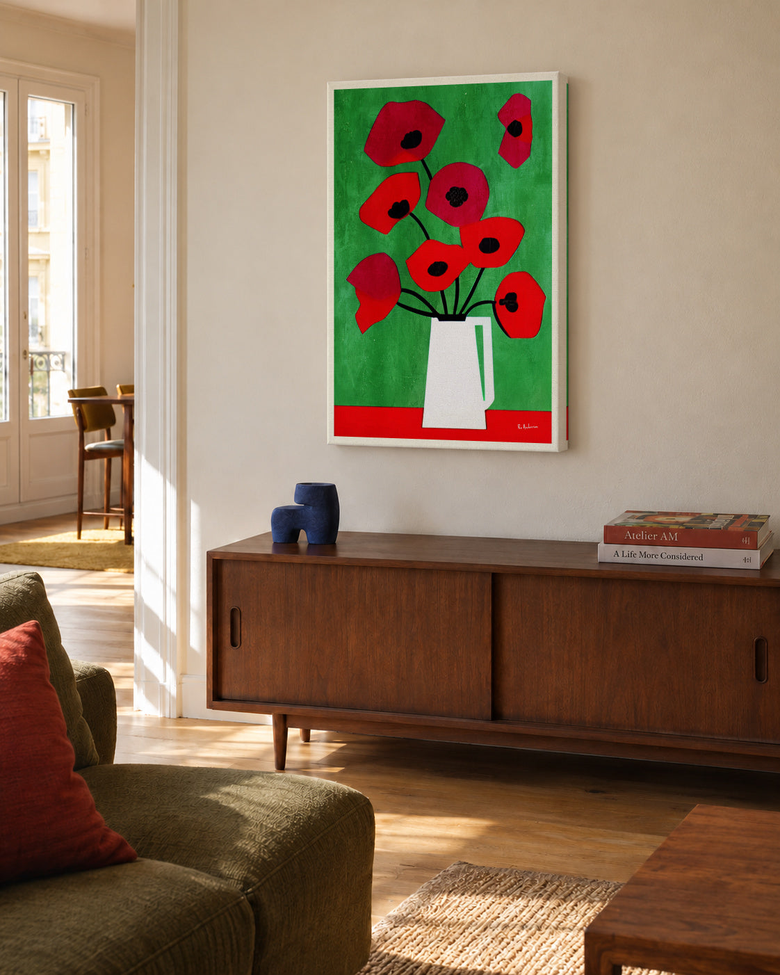 Vincent, My Love - Unframed canvas in an interior