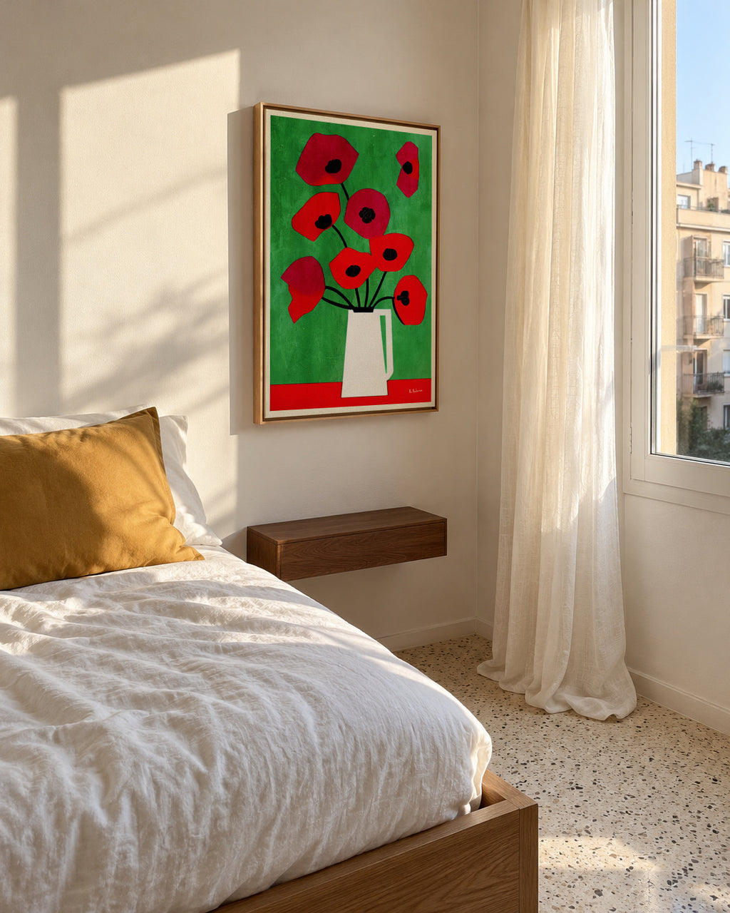 Vincent, My Love - Framed canvas in an interior