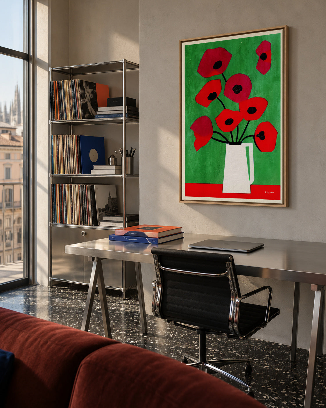 Vincent, My Love - Framed canvas in an interior