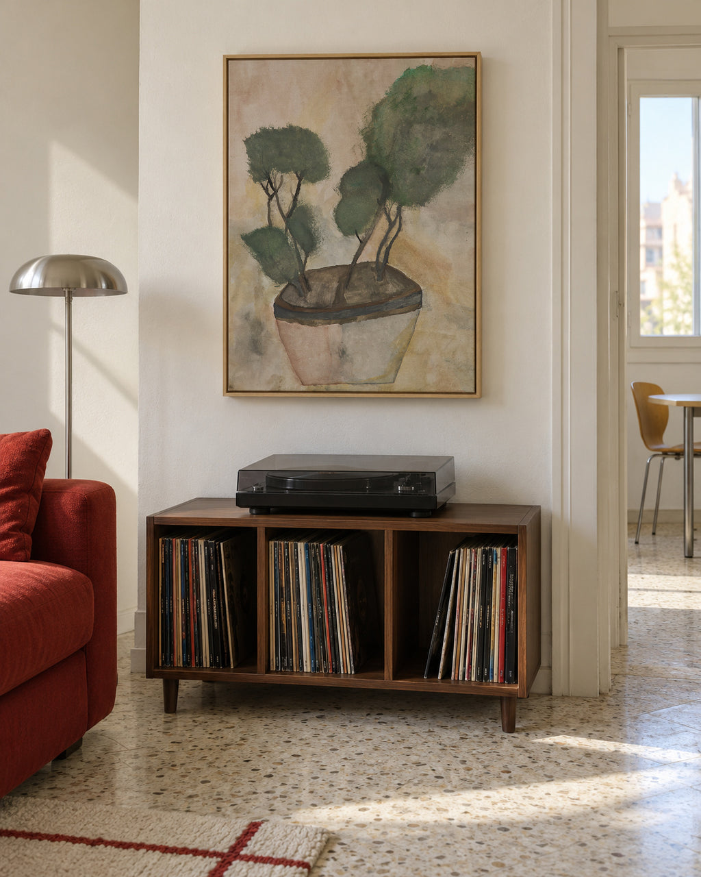Un quadre imponent - Aina Fuster - Framed canvas in an interior