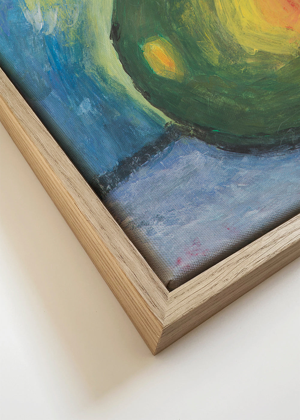 Keuken kunst: geschilderde peer