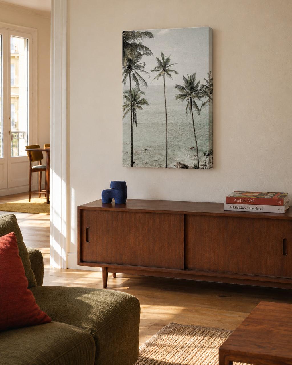 Tropical Dreams - Unframed canvas in an interior
