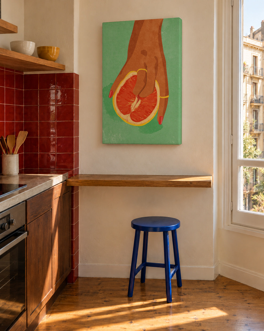 Fruitlover - Unframed canvas in an interior
