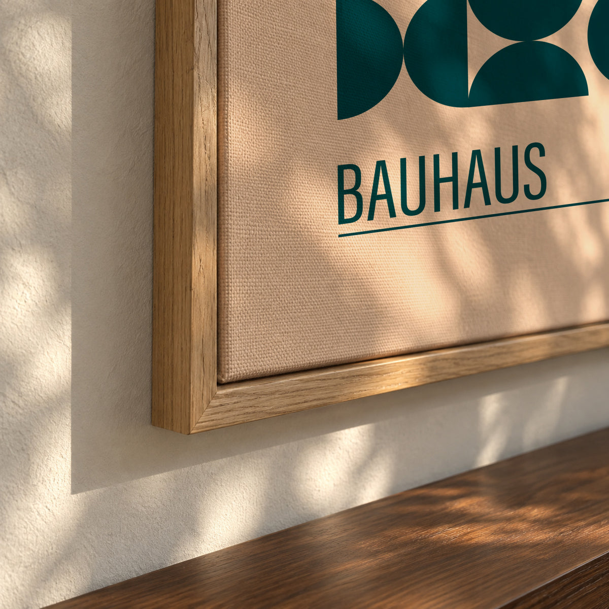 Bauhaus Mavi Kureler - Framed canvas detail