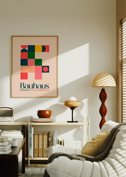 Vintage poster Bauhaus geometrie 1923