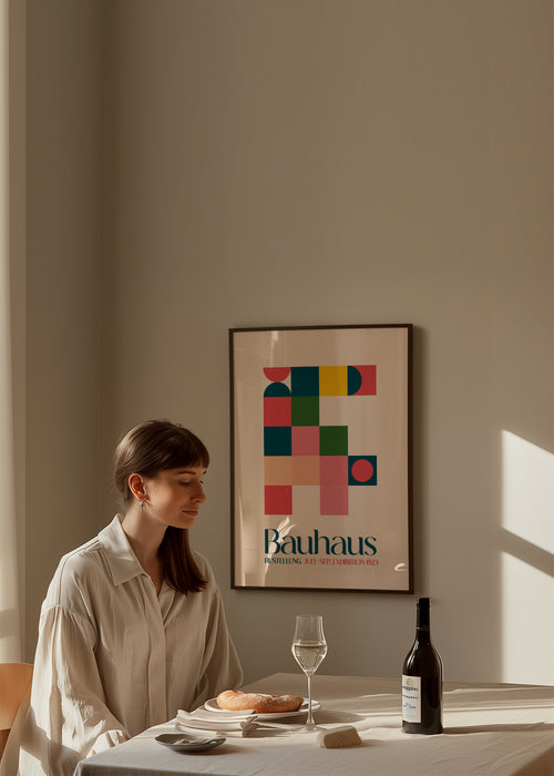 Bauhaus Kutular - Framed poster in an interior