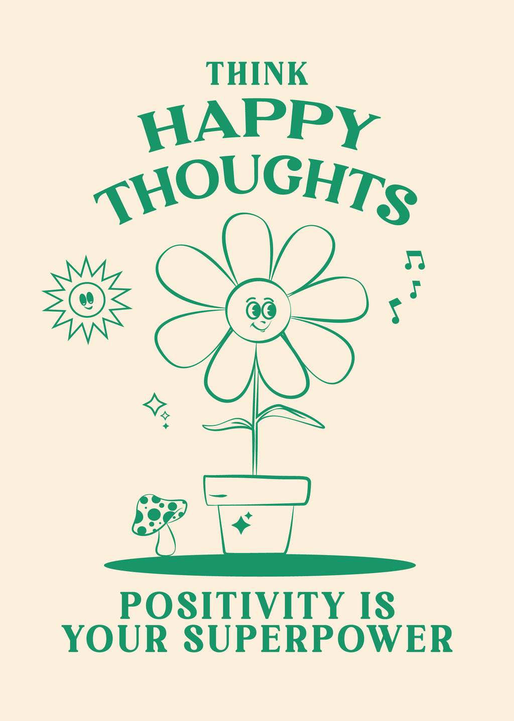 Happy Thoughts - Unframed art print
