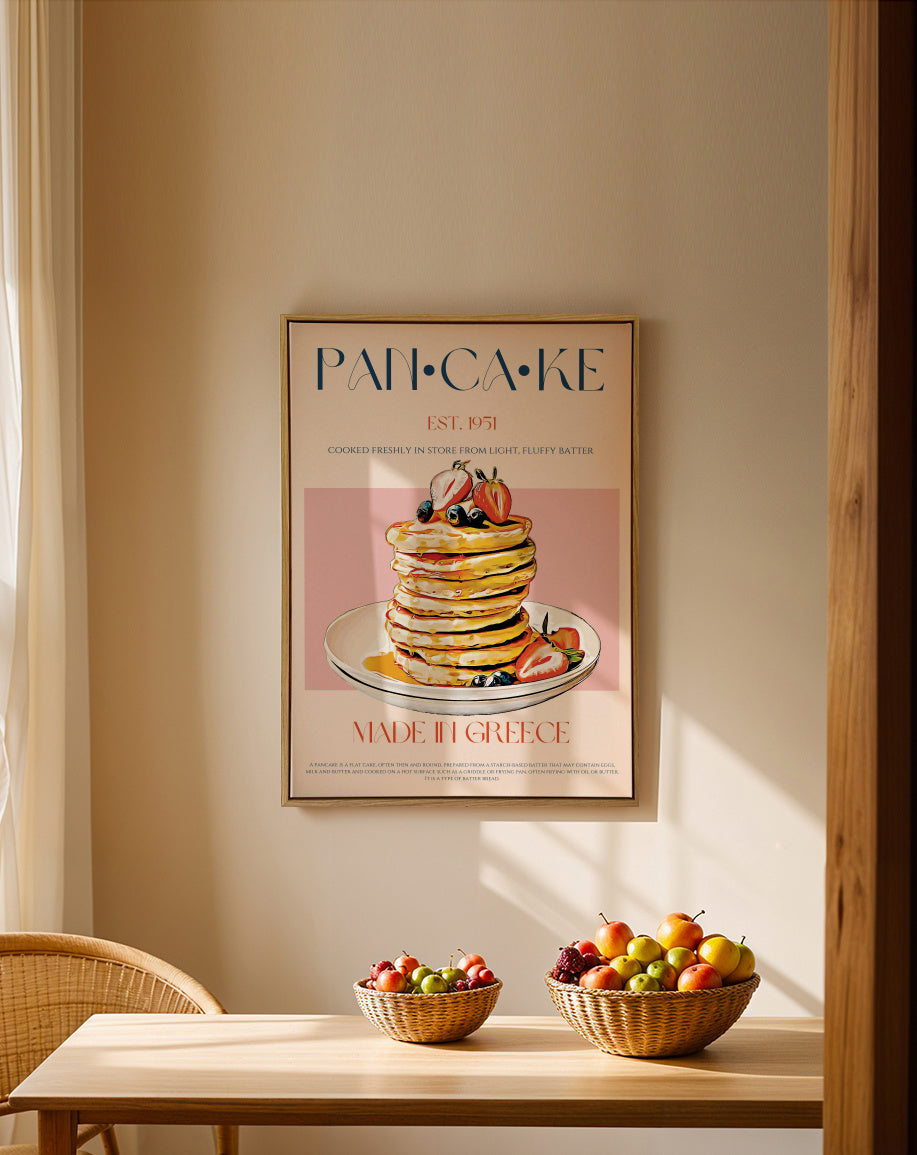 Pancake - Framed canvas in an interior