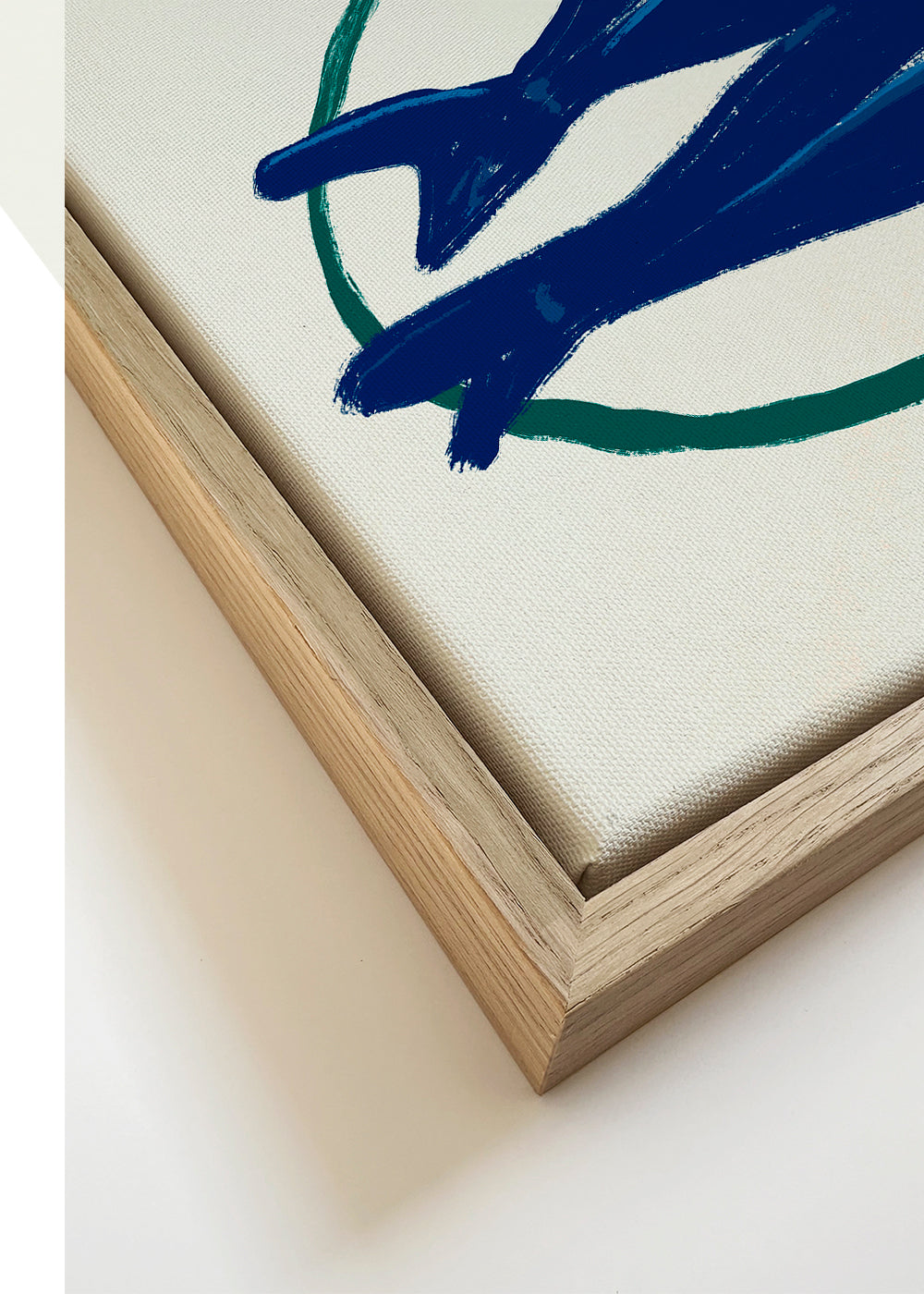 Keuken kunst met blauwe vissen en pepers