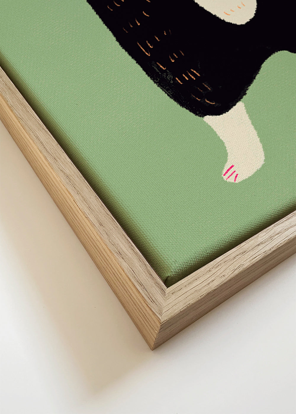 Kat illustratie staand kunstwerk