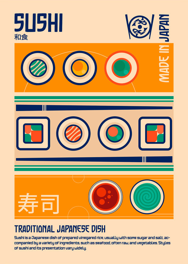 Sushi Japanese Food Print