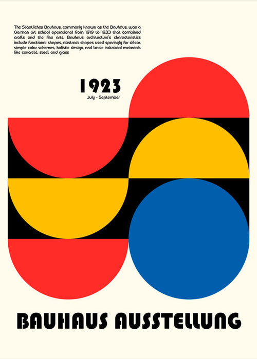 Geometrisch poster Bauhaus 1923 primaire vormen