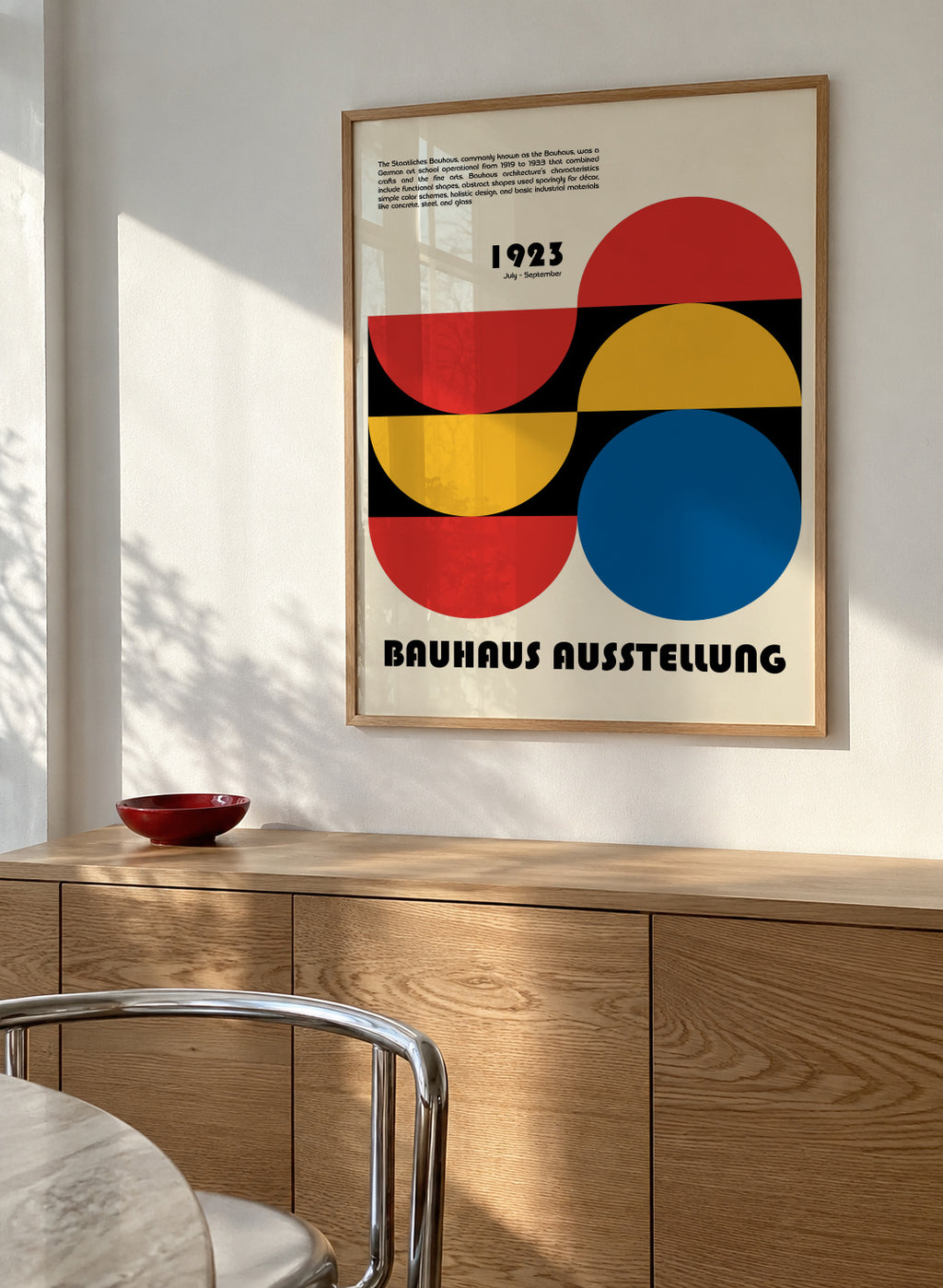 Bauhaus Ausstellung IV - Framed poster in an interior