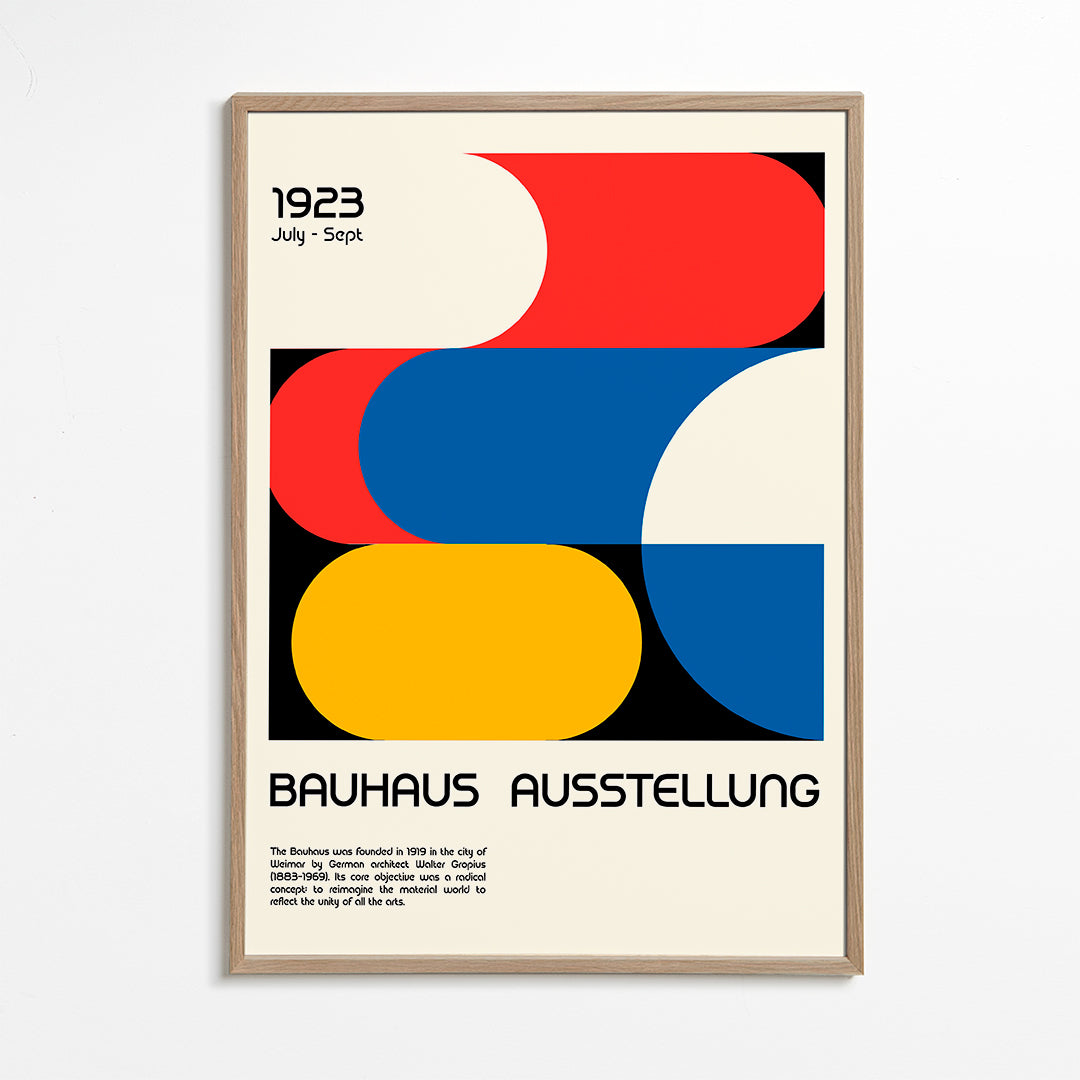 Vintage Bauhaus geometrische poster 1923