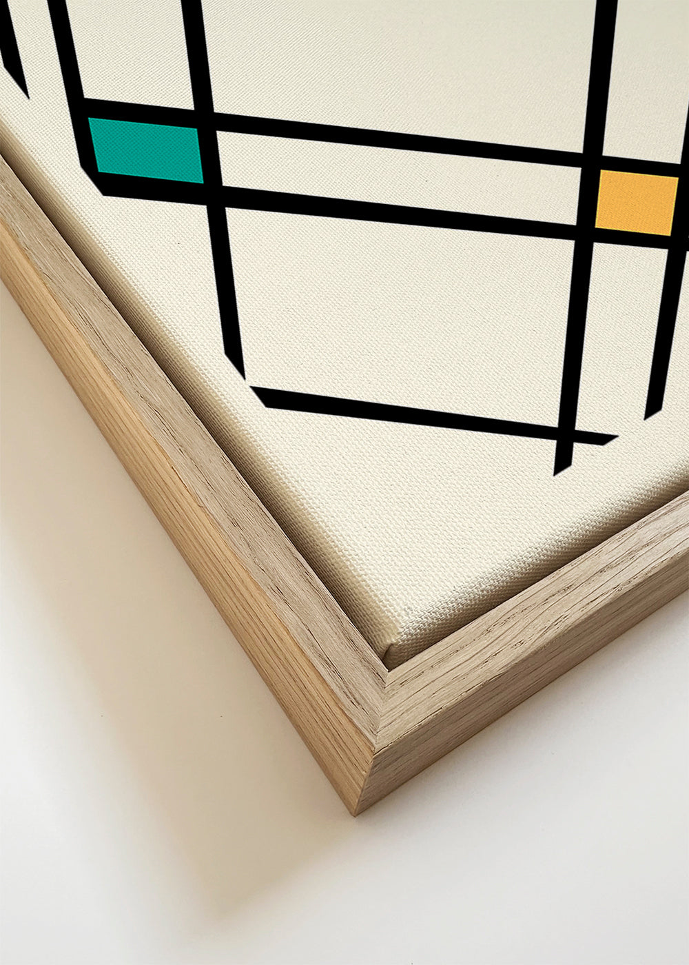 Geometrische poster Bauhaus 1923 met primaire vlakken