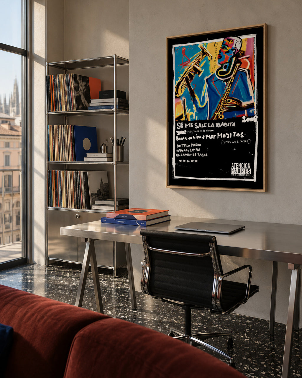 Se Me Sale - Framed canvas in an interior