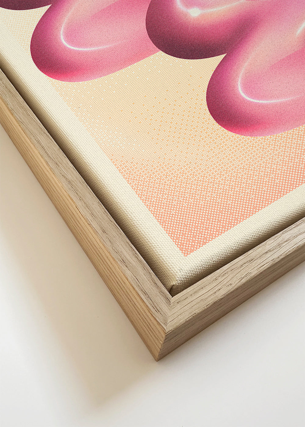 Vintage poster roze spiralen