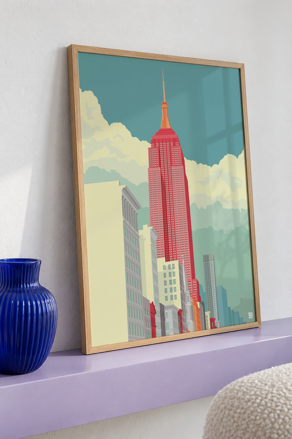 New York 5th Avenue - Framed poster detail