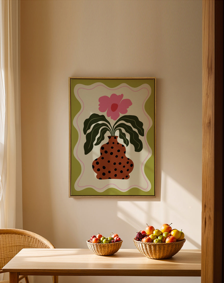 Grace - Framed canvas in an interior