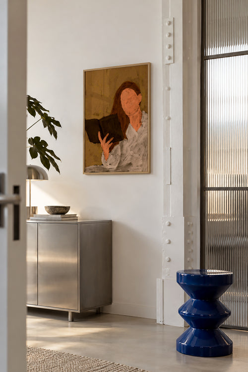 Book lover 1 - Framed poster in an interior