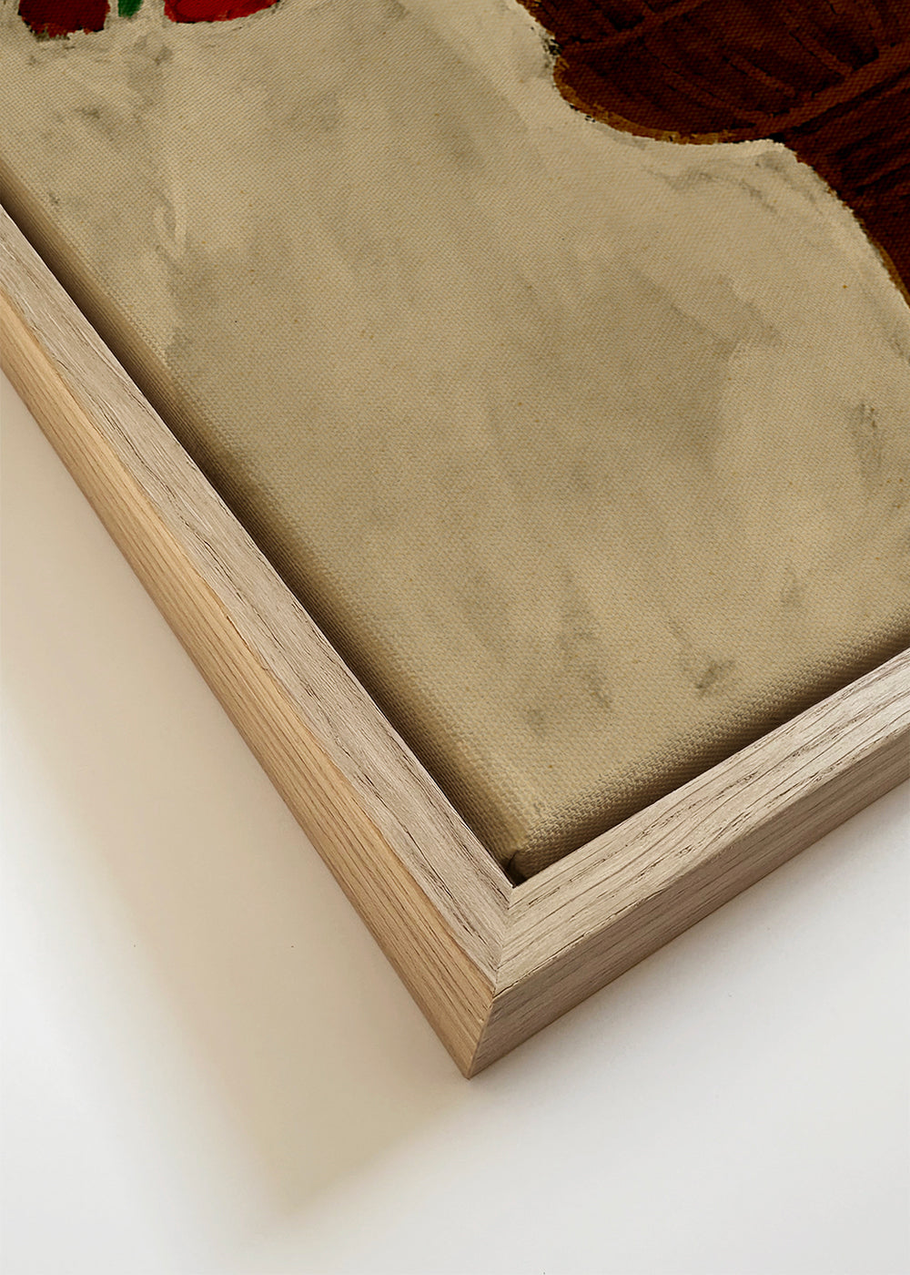 Botanische poster met rood rozenboeket