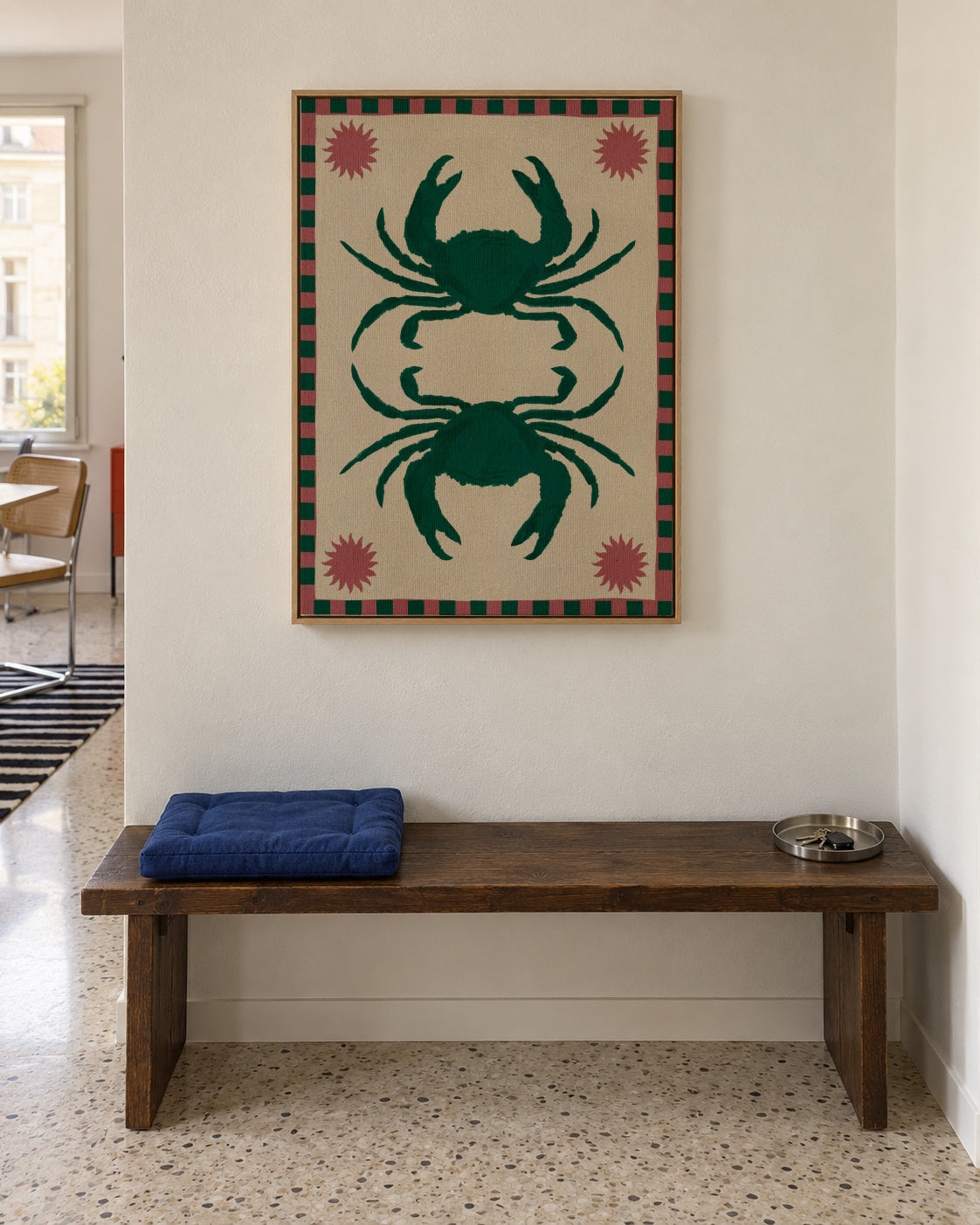 Lush duo 6 - Framed canvas in an interior