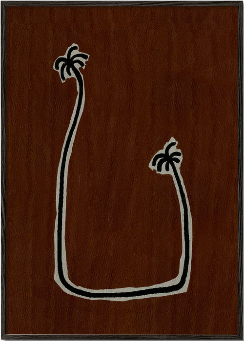 Botanische print minimalistische palmen