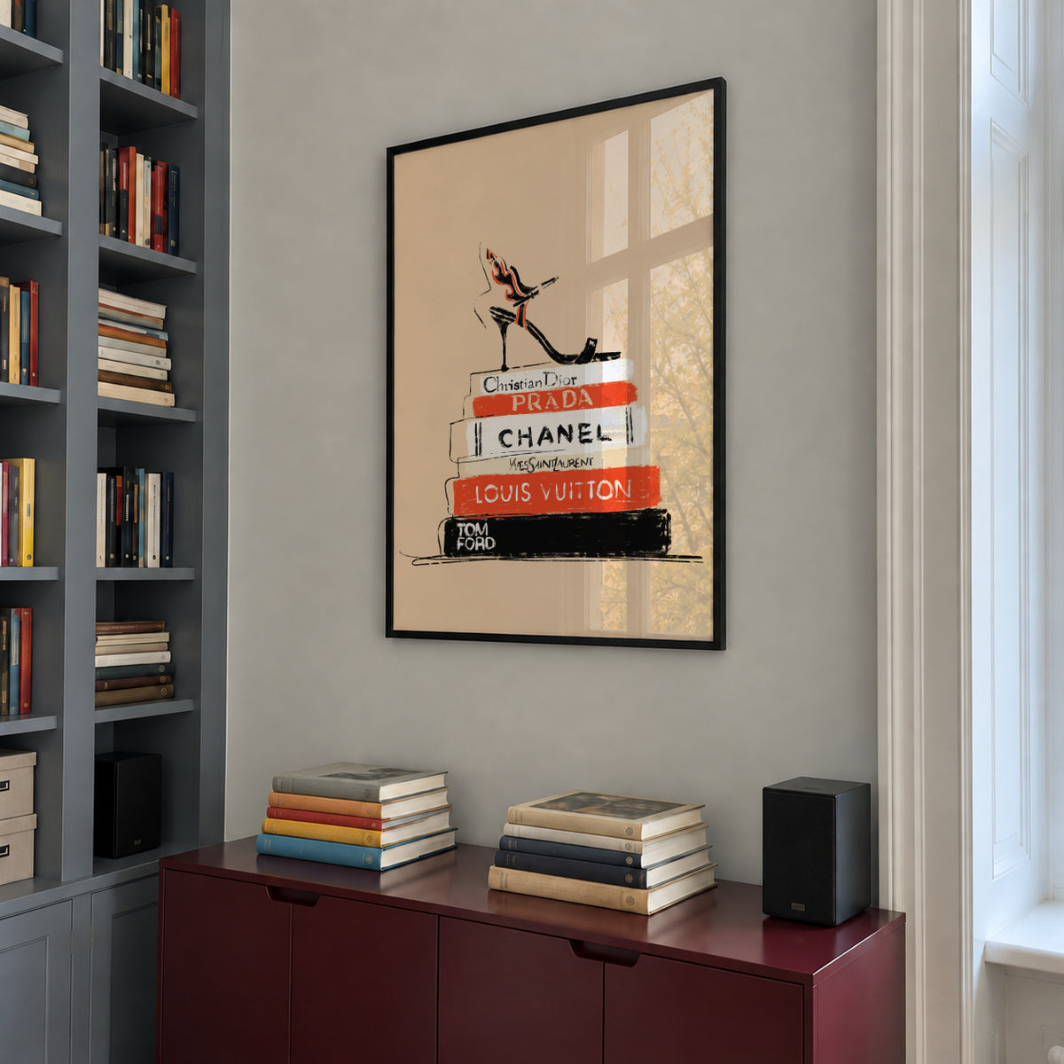Fashion Books - Framed poster in an interior