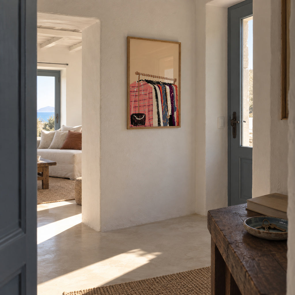 Fashion Clothes - Framed poster in an interior