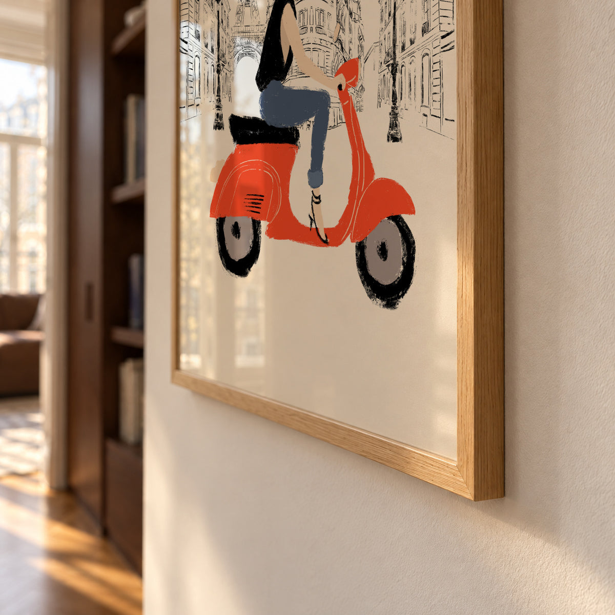 Paris Tour - Framed poster detail